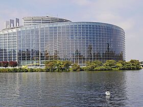 The Europeen parlement in Strasbourg